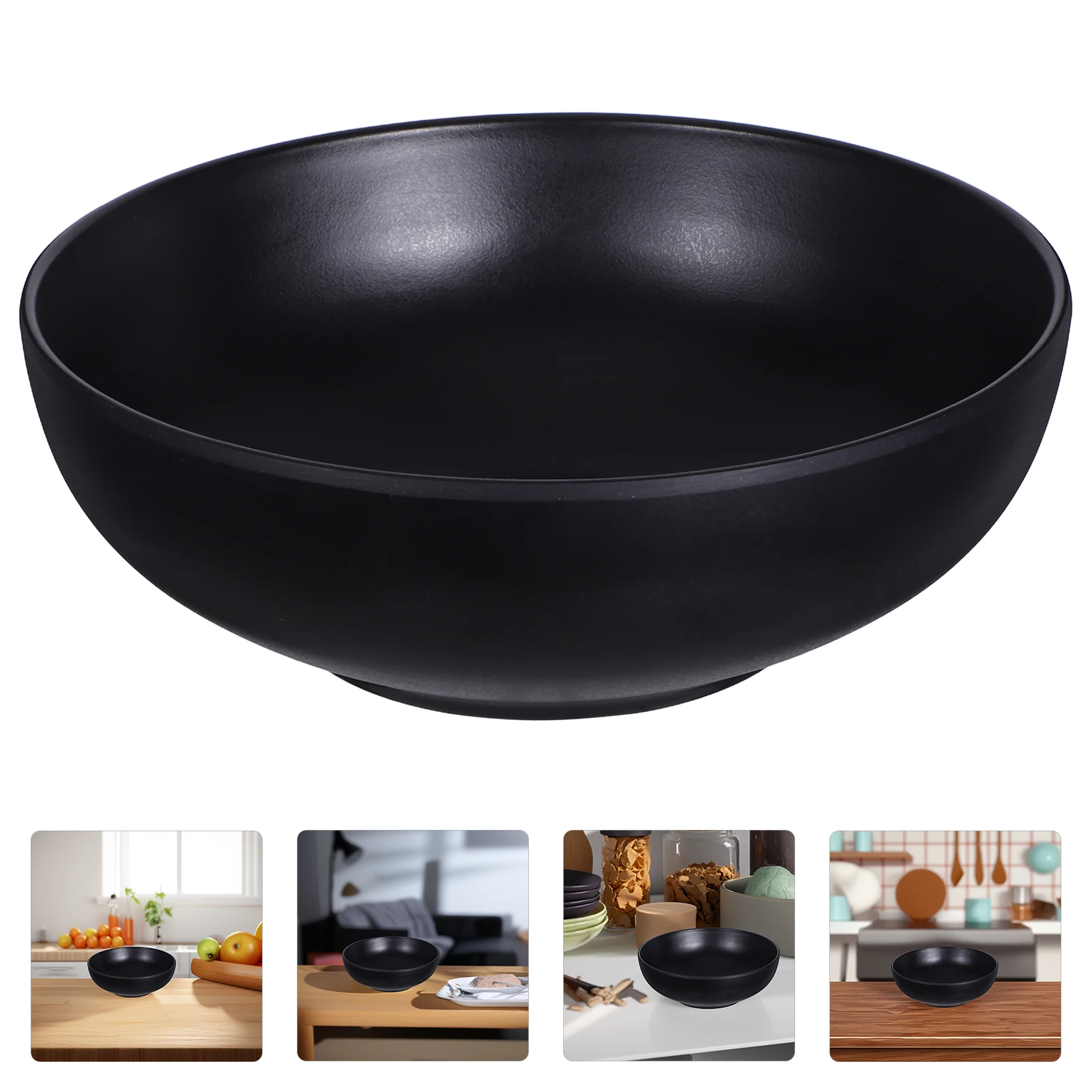 

Imitation Porcelain Ramen Bowl Noodle Container Melamine Tableware Stackable Lightweight Soup Salad Bowl For Home