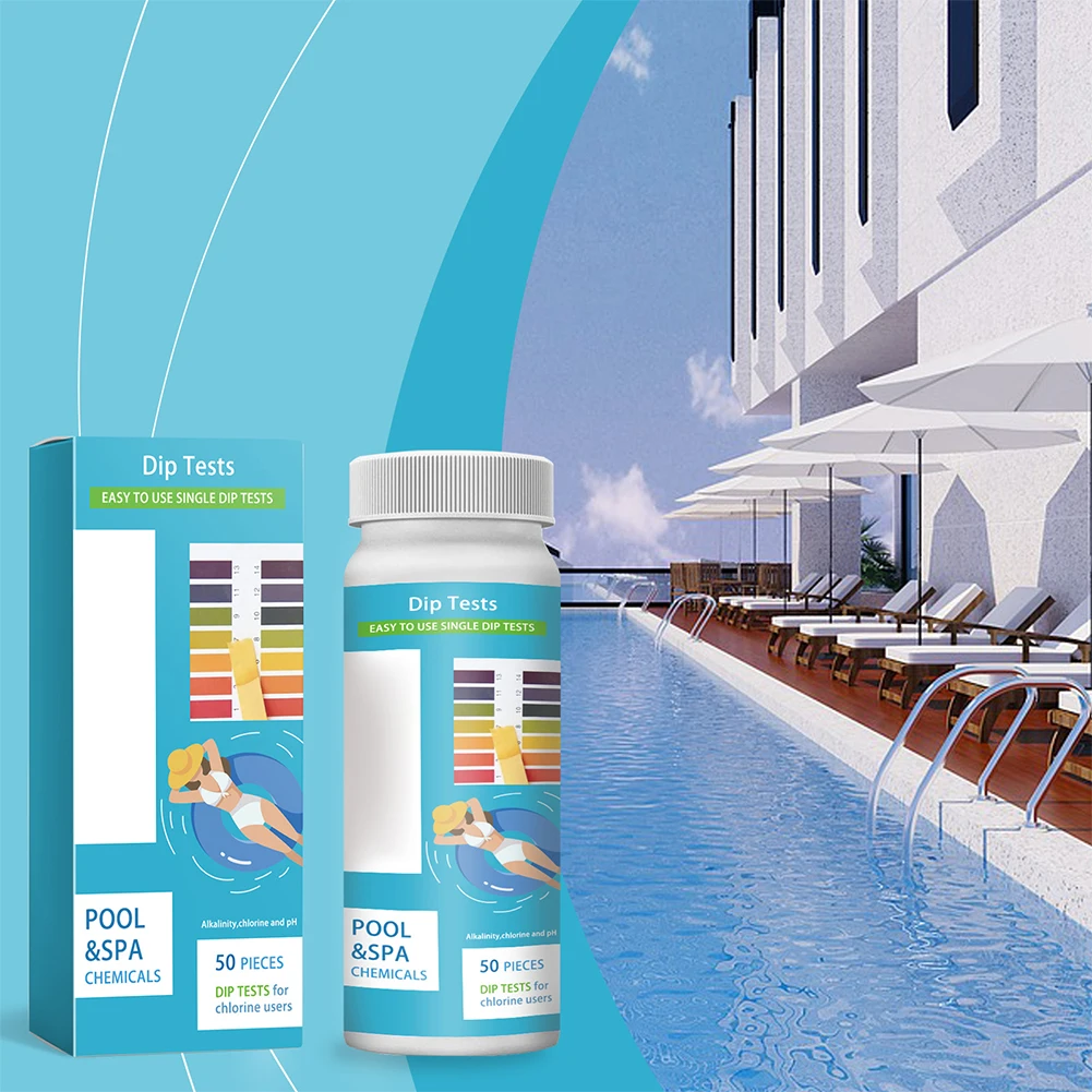 Desinfetante de cloração, testador rápido e preciso, papel, cloro, tablet, flutuador, liberação sustentada, para limpeza de piscina