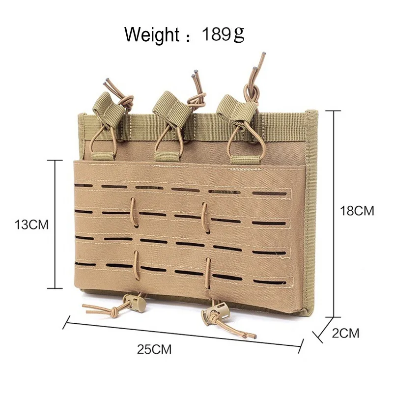 Laser Triple Magazine Pouch 5.56 MOLLE System Zestaw akcesoriów taktycznych do kamizelek taktycznych Wielofunkcyjne kamizelki