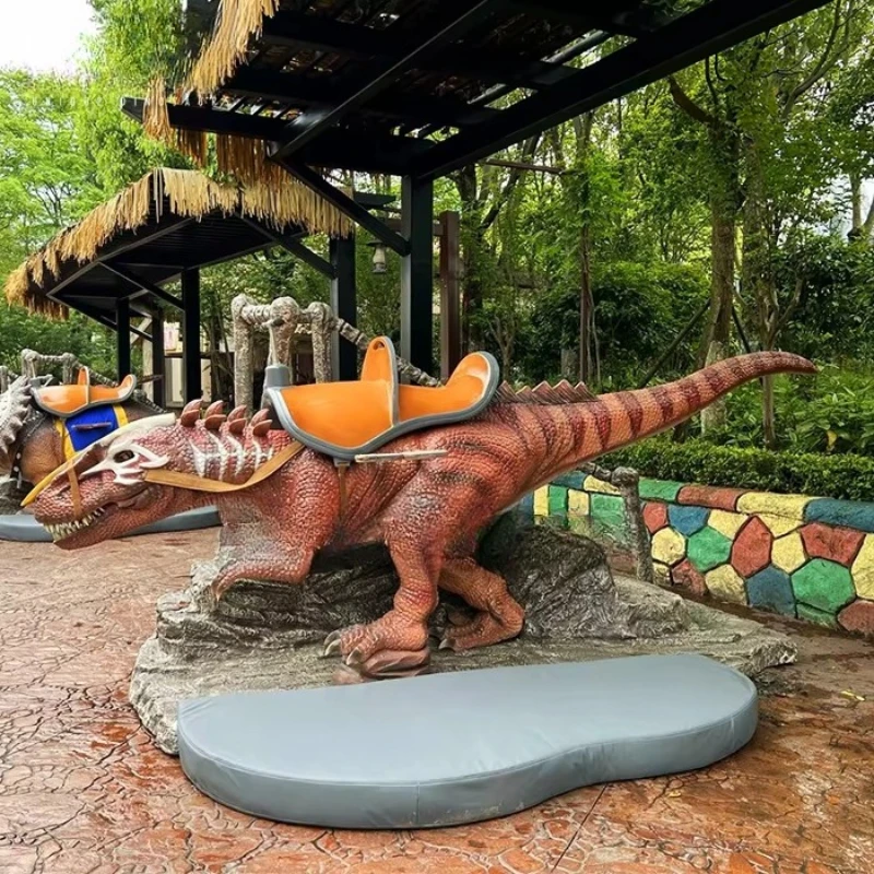 Amusement park riding big dinosaur big dinosaur riding high quality induction