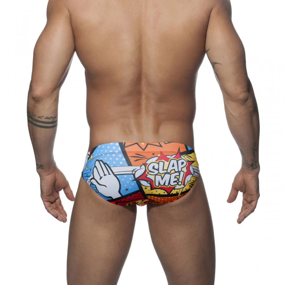 New Hot Sexy Men's Swimsuit Push-Up Swimwear Male  Swimming Cartoons trunks Shorts Men Surf Board Beach Surfing Swimsuit gallery 2