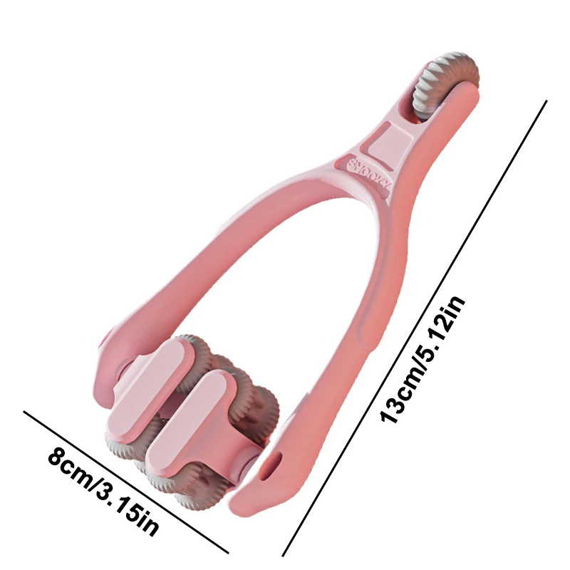 Fingermassagegerät, zweireihiges Rollendesign, einfache Verwendung, lindert Fingerermüdung, tragbares Fingergelenk-Massagegerät mit elastischem Griff