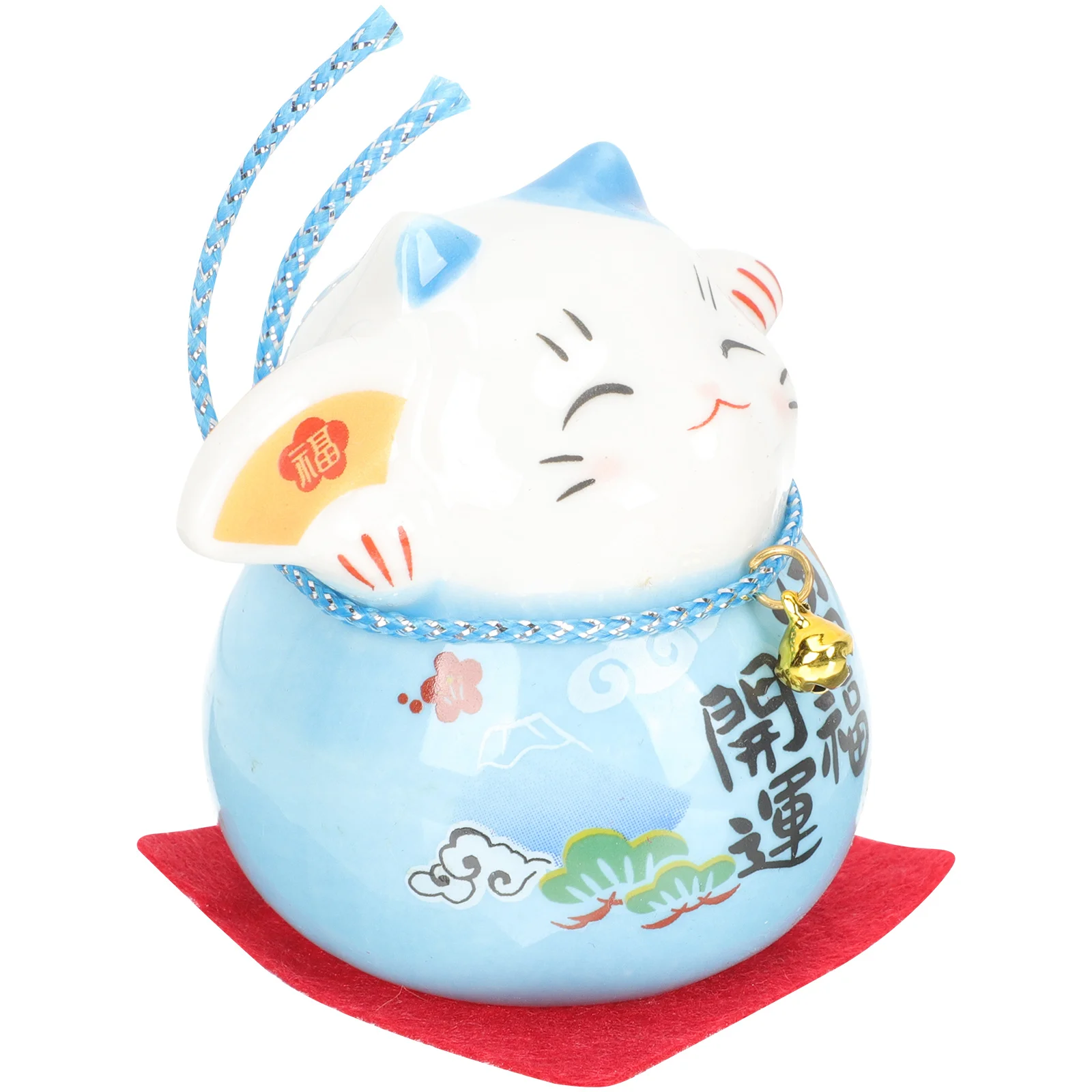 

Exquisite Ceramic Cat Ornament Symbol of Good for Home Office Desk Car Decor Cute Lucky Cat Decoration Tabletop