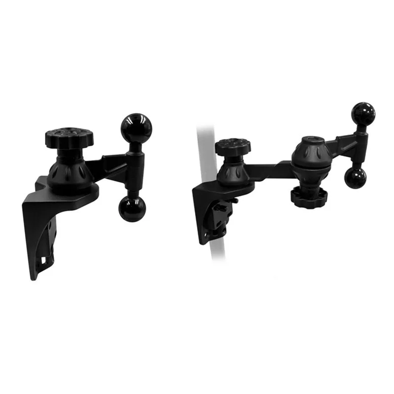 Wall Mount Monitor Wall Bracket with Swivel and Articulating Tilt Arm,with 1.5inch Double ball head for 1.5inch arm mount