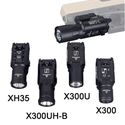 Tactical Surefir X300 X300U Ultra XH35 X300UH-B Pistol Scout Light Airsoft Weapon Gun Light Strobe LED Flashlight Fit 20mm Rail
