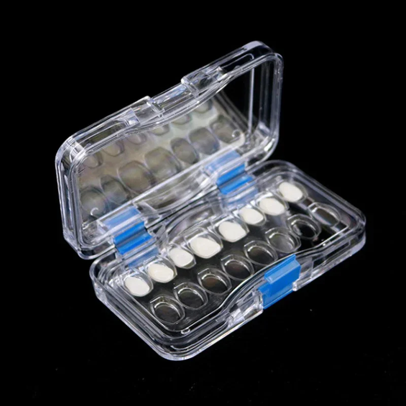 Dental Membrane Box Denture Storage Box Dental Crown Storage Case Dental Pillow case with Transparent Film Dentist Tool