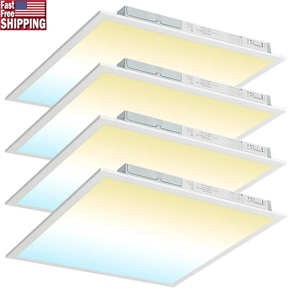 2x2 LED Flat Panel Light 50W 45W 40W 30W 25W Adjustable Color Temperature 5000K 4000K 3500K Dimmable Ceiling Lights