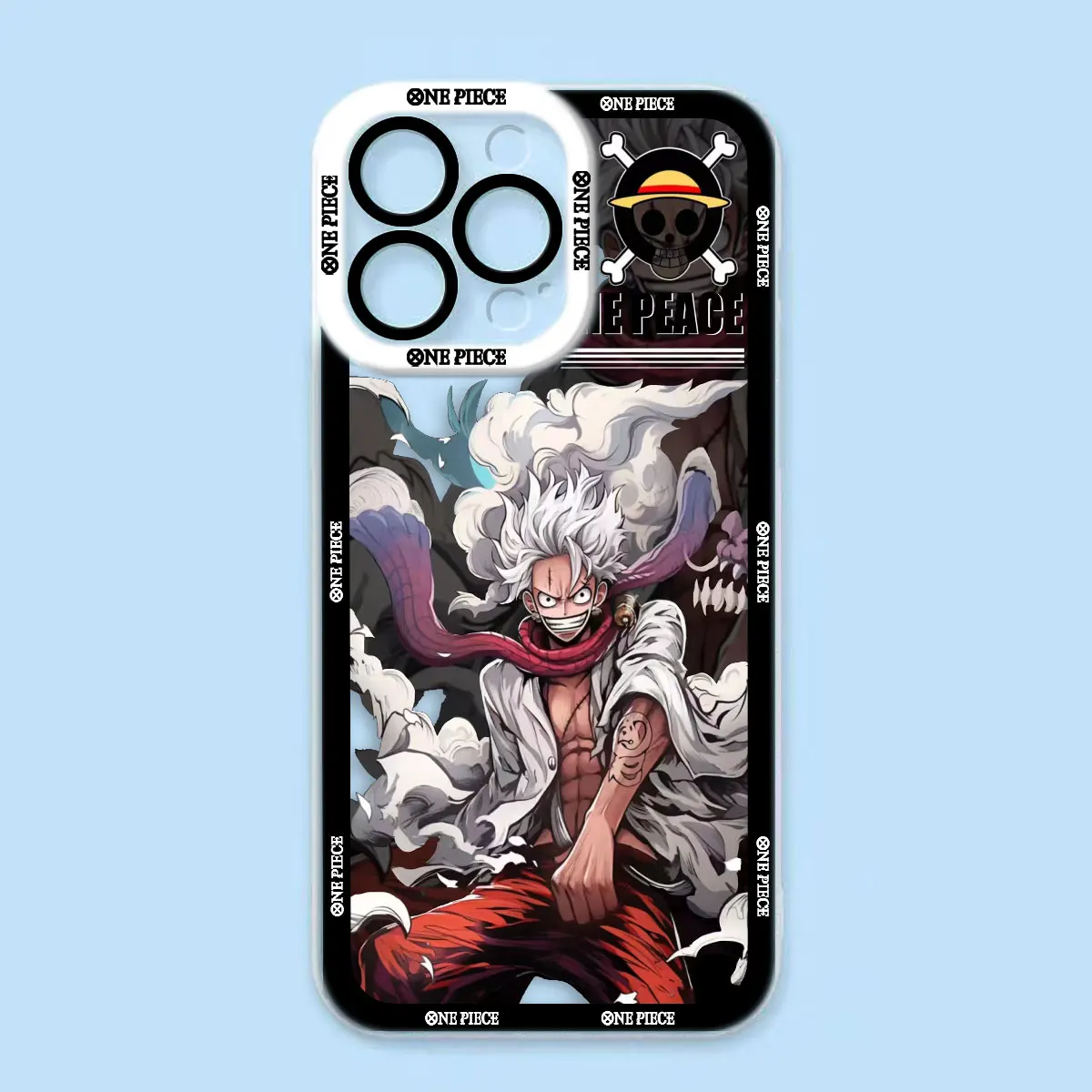 One P-Piece Monkey D. Luffy Gear 5 Cover Clear Phone Case For Redmi Note 15 14 13 12 11 11T 11S 10 9 10S 9S 8 Pro Max Plus Case