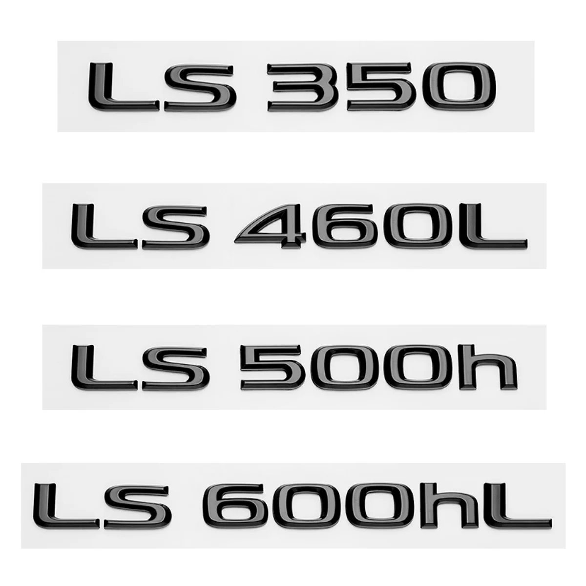 FOR Lexus LS350 LS400 LS460 LS500 LS500h LS600hL HYBRID Rear Trunk logo ABS modified upgraded letter logo