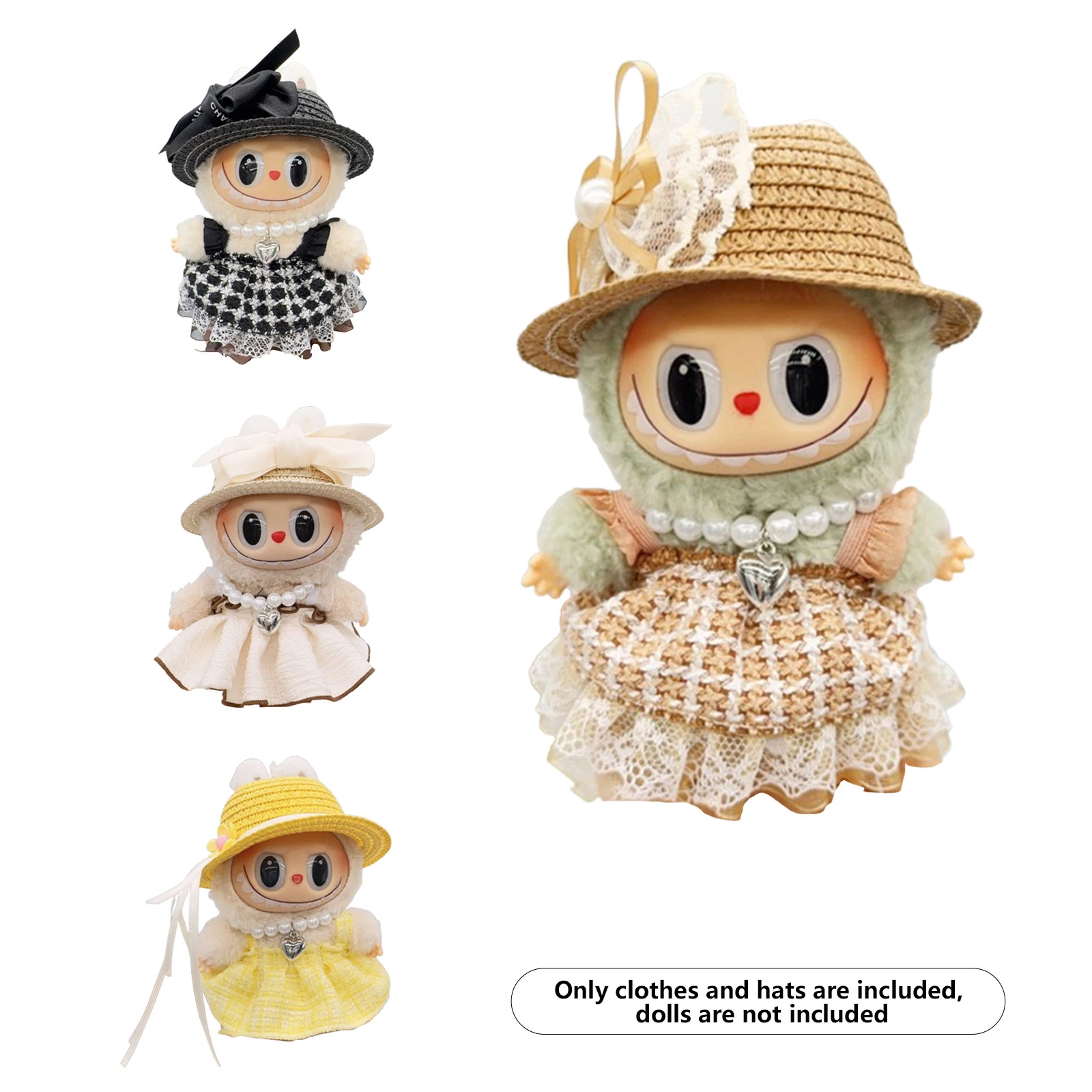 

New Exquisite For LABUBU Luxury Clothes Handmade Clothes Set DIY V1/2 Doll Accessory