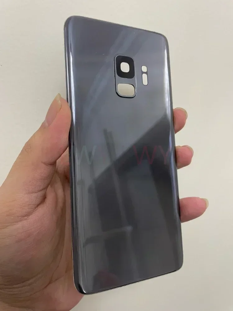 S9 G960 SM-G960F G960FD غطاء البطارية الخلفي لسامسونج غالاكسي S9 زائد s9 + G965 SM-G965F G965FD الخلفي باب زجاجي الإسكان