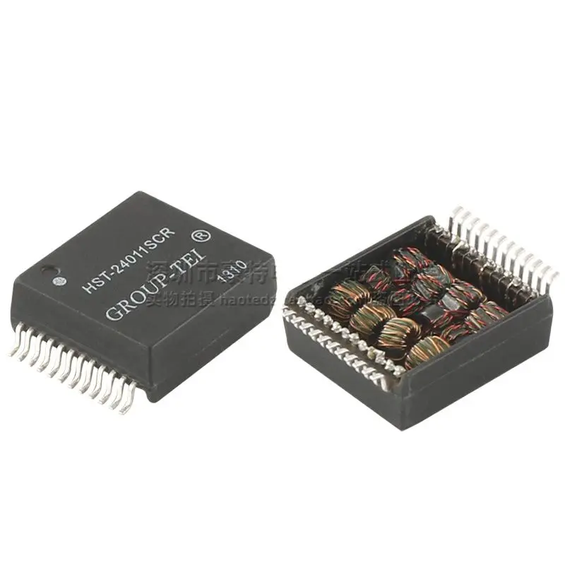 2Pcs/HST-24011SCR SOP24 Meter Breed Lichaam Patch Gigabit Ethernet Netwerk Isolatie Filter Transformator