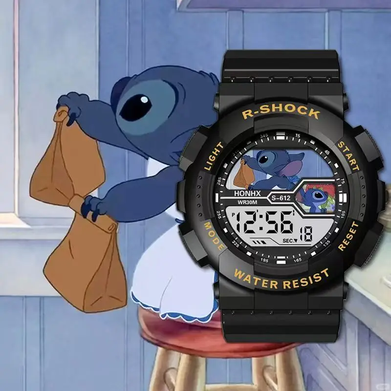 ساعة رياضية خارجية متعددة الاستخدامات بين النجوم للأطفال، متعددة الوظائف، إلكترونية مقاومة للماء وإضاءة ليلية رقمية #6