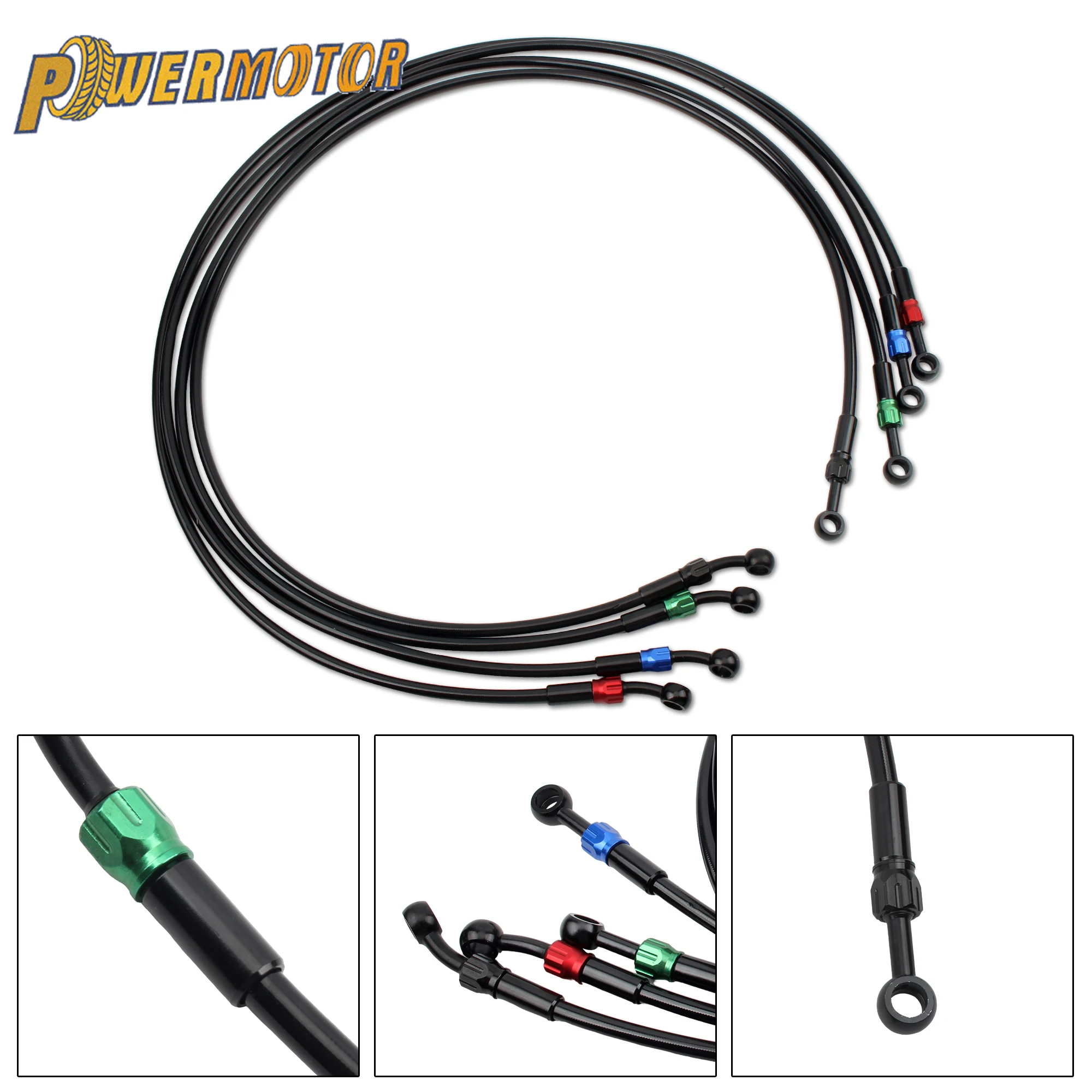 

120cm Motorcycle Brake Disc Oil Pipebrake Hose For KTM Honda Kawasaki Tuning Dirt Bike Enduro Universal Motocross Accessories