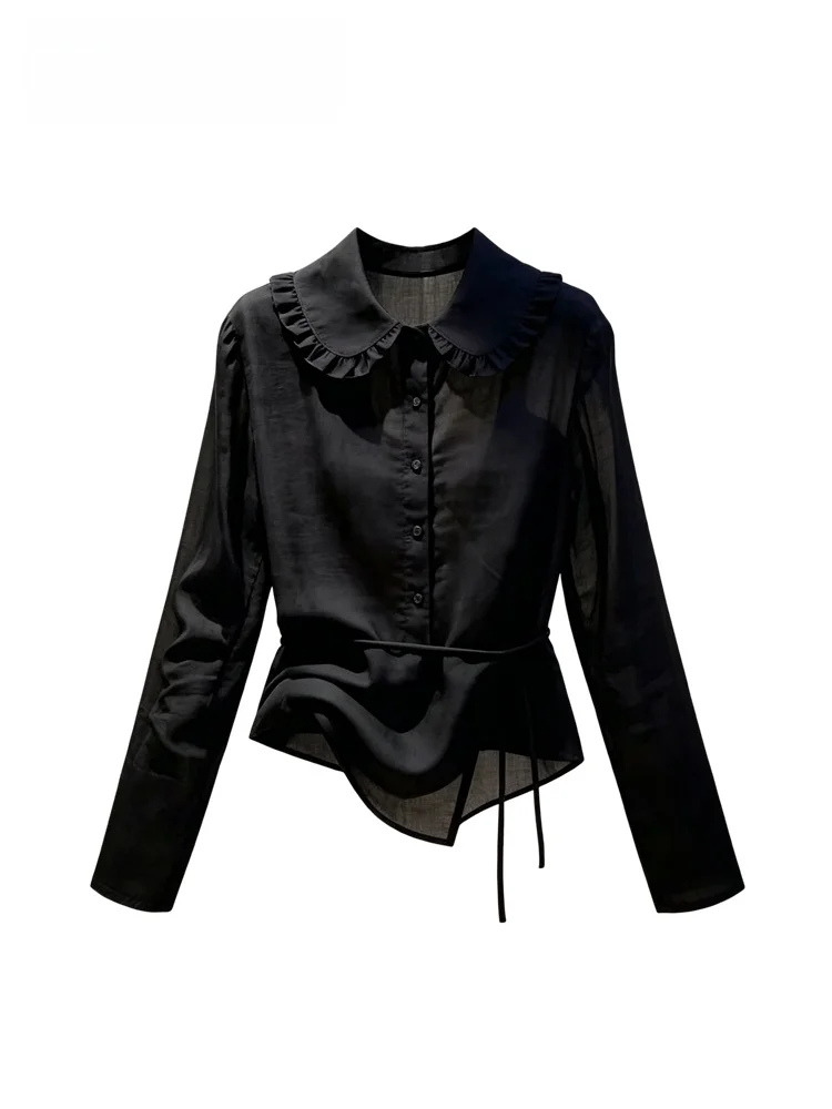

plus Size Women's Long Sleeve T-Shirt Casual Style Summer New Hepburn Style Meat Covering Trendy Top Cara CLUB Brand