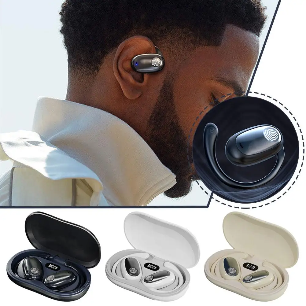 Bluetooth Earphones 5.4HiFi Stereo Noise Reduction Headset Waterproof Outdoor Wireless Headset Sporty Hanging Ear Earphones