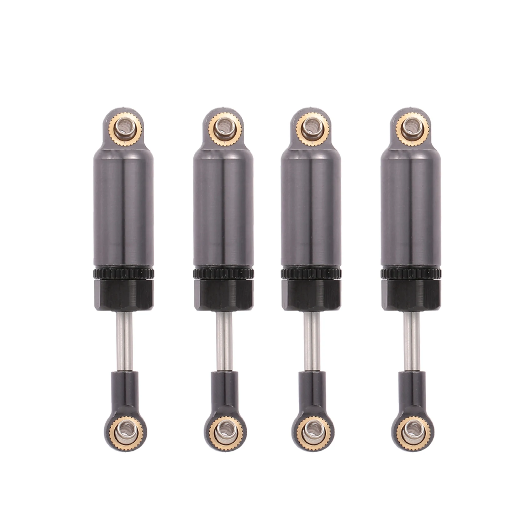 A63T-8Pcs Alloy Shock Absorber For WPL 1:16 Henglong C-14 C-24 Pickup Crawler Half Truck RC Car Modified Parts,Red