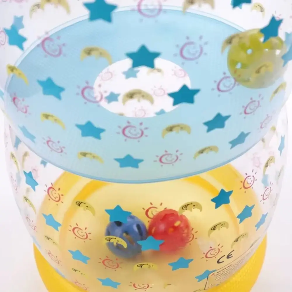 Developmental Activity Crawling Roller with Ball Rattle PVC Inflatable Crawling Transparent Cartoon Inflatable Walker