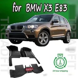 Car Floor Mats For BMW X3 E83 2006 2007 2008 2009 2010 Auto Foot Pads Automobile Carpet Cover Interior Accessories