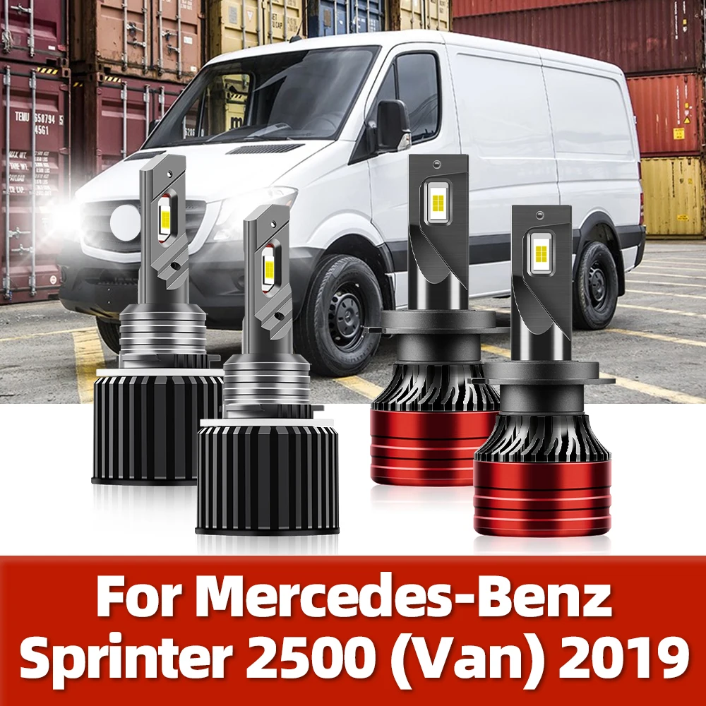 H15 Led Lamps 12V Headlight Bulbs / H7 Headlamps Auto For Mercedes-Benz Sprinter 2500 (Van) 2019 High Beam DRL Low Beam Replace