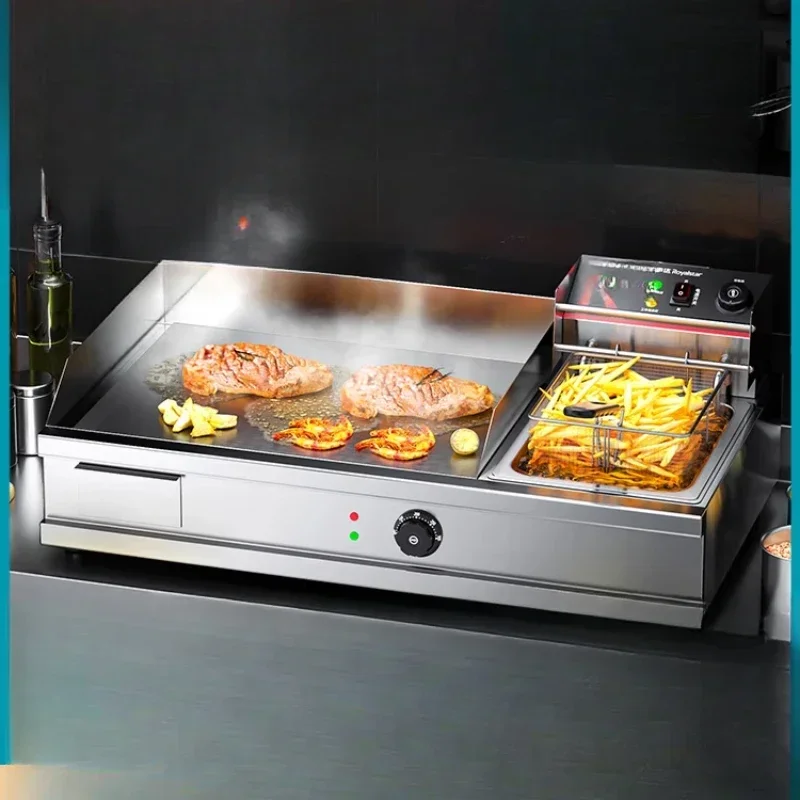 Electric grill commercial teppanyaki, pancake stove machine, electric frying pan, frying pan integrated