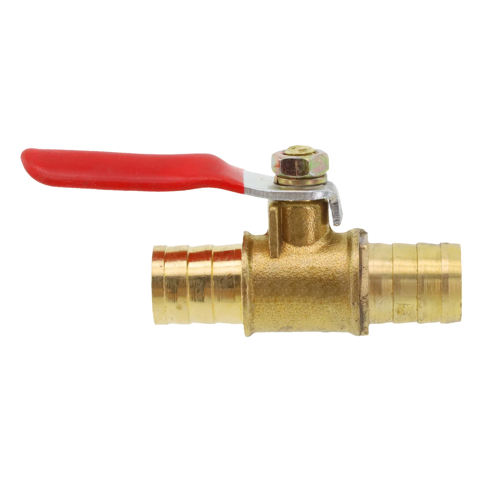 6mm-12mm Brass Small Ball Valve Shutoff Ball Valve Hose Barb Inline Water Oil Air Gas Fuel Line Small Ball Valve Connector