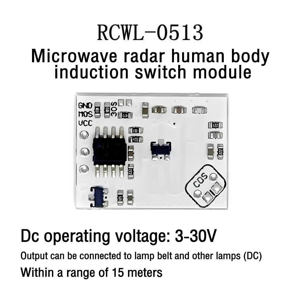 2PCS 5PCS RCWL-0513 Microwave Radar Sensor Human Sensor Body Sensor Module Induction Switch Module