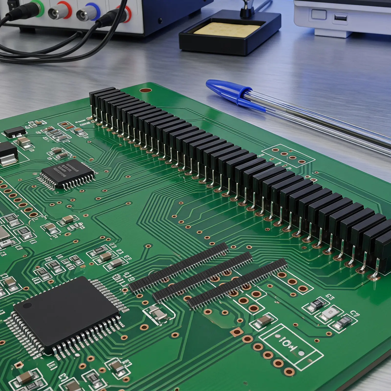 40-Pin 2.54mm Female Header Socket Strip, Single Row PCB Connector for Board Repair (10pcs)
