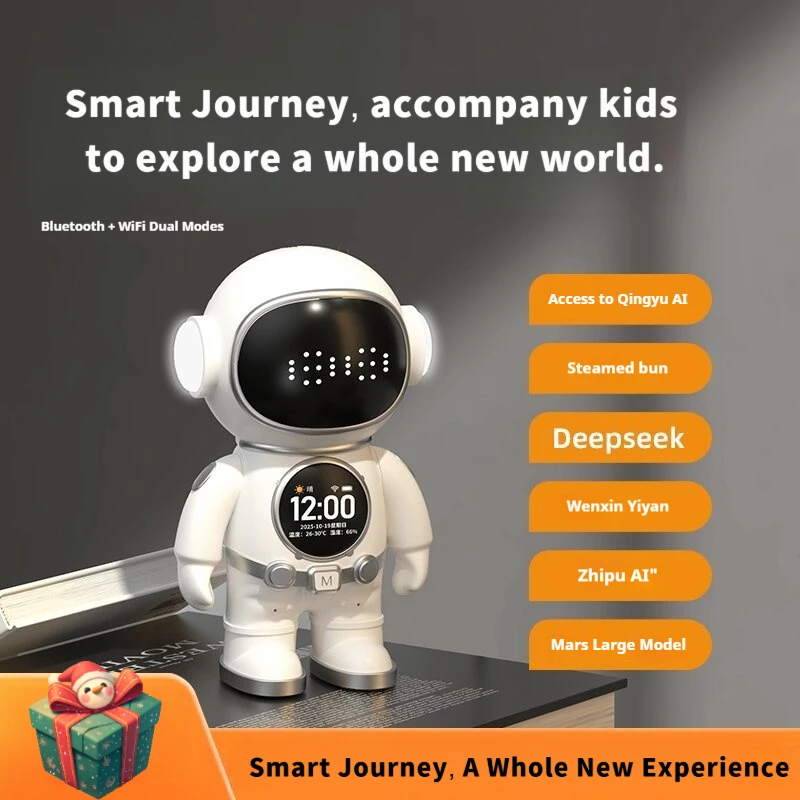 

Smart AI Toy, WiFi & Bluetooth Speaker, Chinese-English Communication & Encyclopedia Q&A, an Excellent Teacher for Kids' Growth