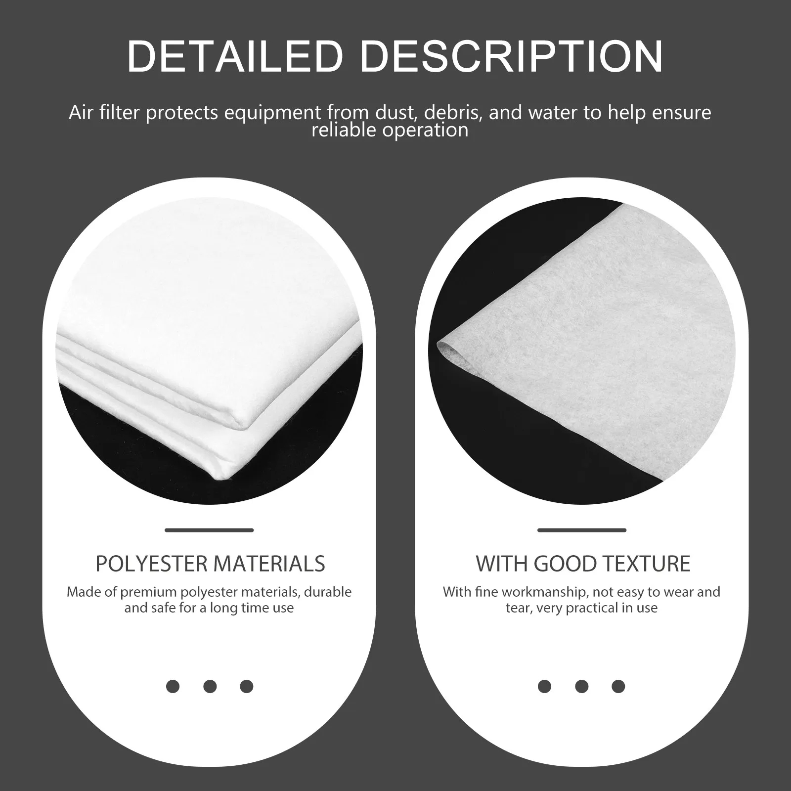 Ventilation Opening Filter Professional Polyester Vent Filter for Home Heating Air Inlet Air Conditioner Grille Dust Debris