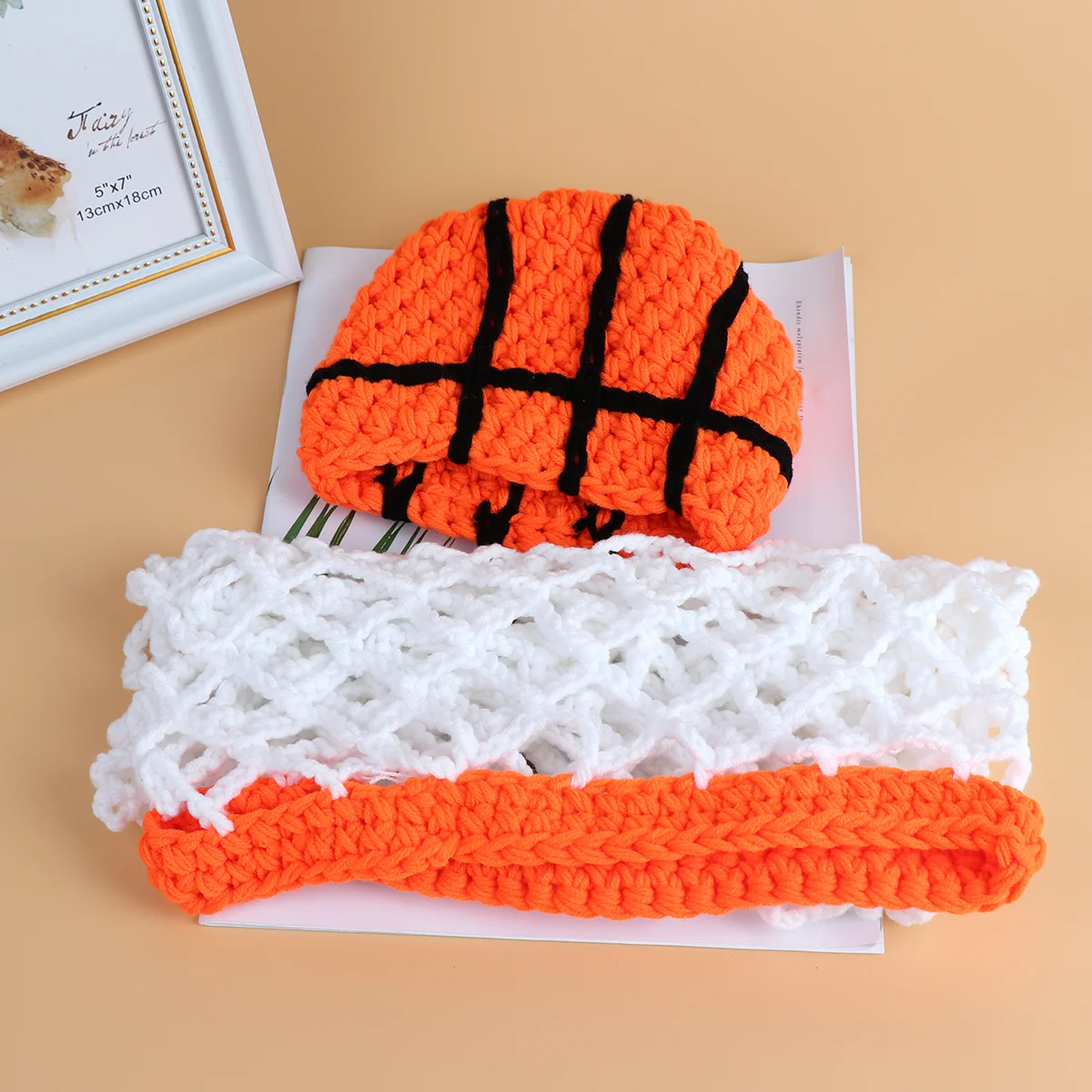 

2pcs Baby Photography Outfits Newborn Knitted Rompers Unisex Crochet Wrap For Baby Shower Gift Photo Prop Clothing