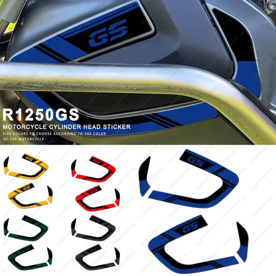 

Motorcycle Cylinder Head Stickers For R1250GS Adv R 1250 GS Adventure Triple Black 2019-2024 Scratch Resistant Decals Sticker