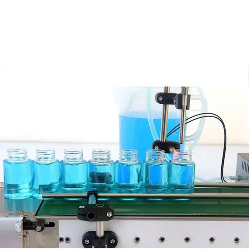 Automatic Conveyor Belt Single Head Liquid Filling Machine High Precision Large Amount Small Bottle Filling Machine