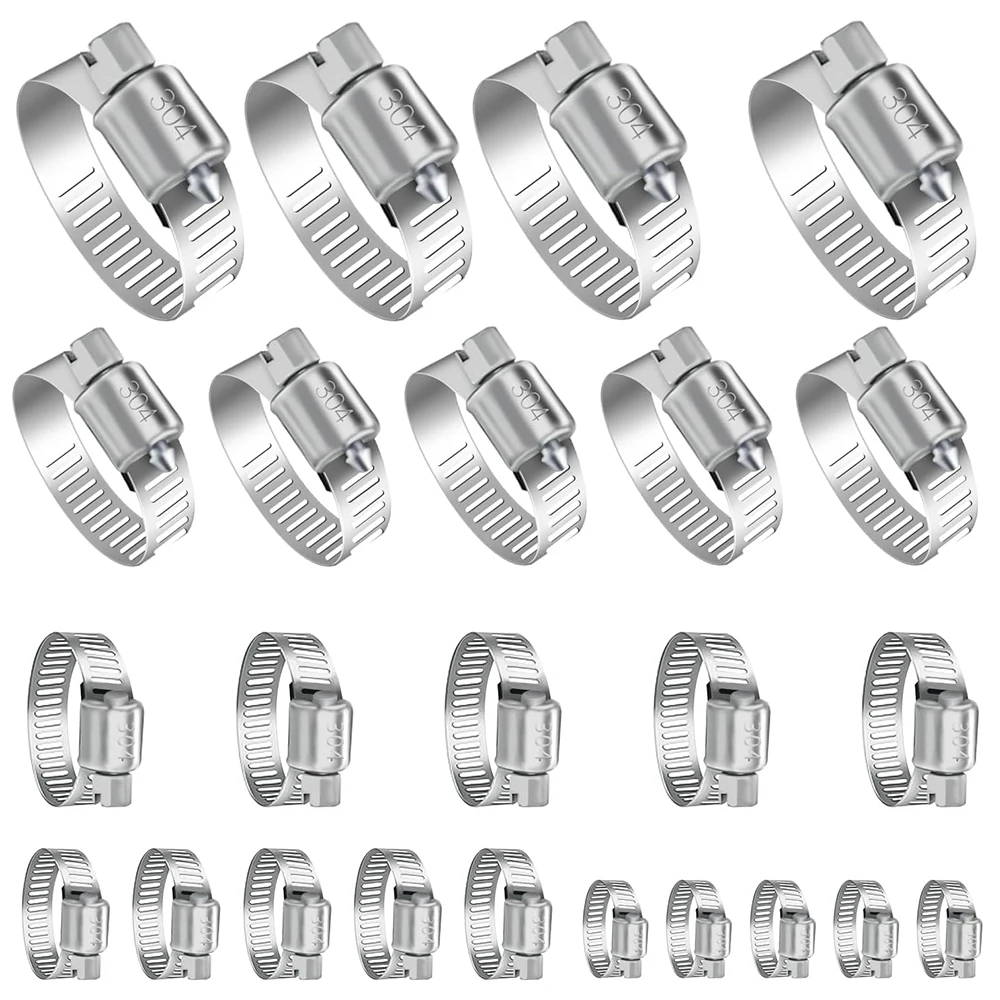 

Adjustable Stainless Steel Screw Band Hose Clamps Car Fuel Tube Pipe Clamp Worm Gear Plier Tools Faucet Water Pipes Fasteners