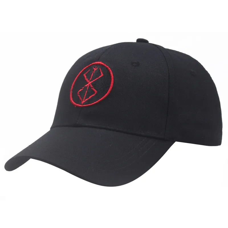 Anime Baseball Cap Embroidery Adjustable Berserk Demon Hat Unisex Outdoor Sports Cosplay Hat Prop Accessories