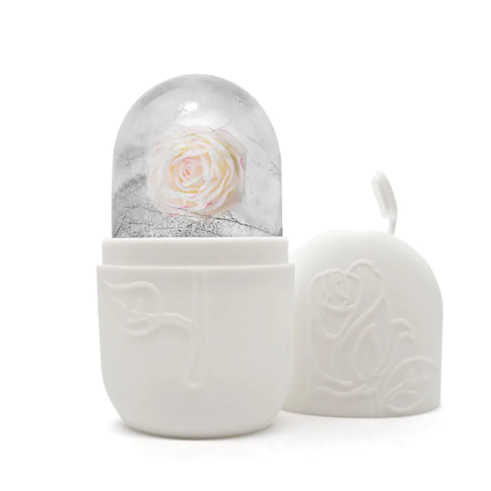 ترقية أسطوانة الثلج سيليكون للوجه الجمال أدوات العناية بالبشرة قابلة لإعادة الاستخدام قالب الثلج شد الوجه مدلك الوجه عيون والرقبة #1