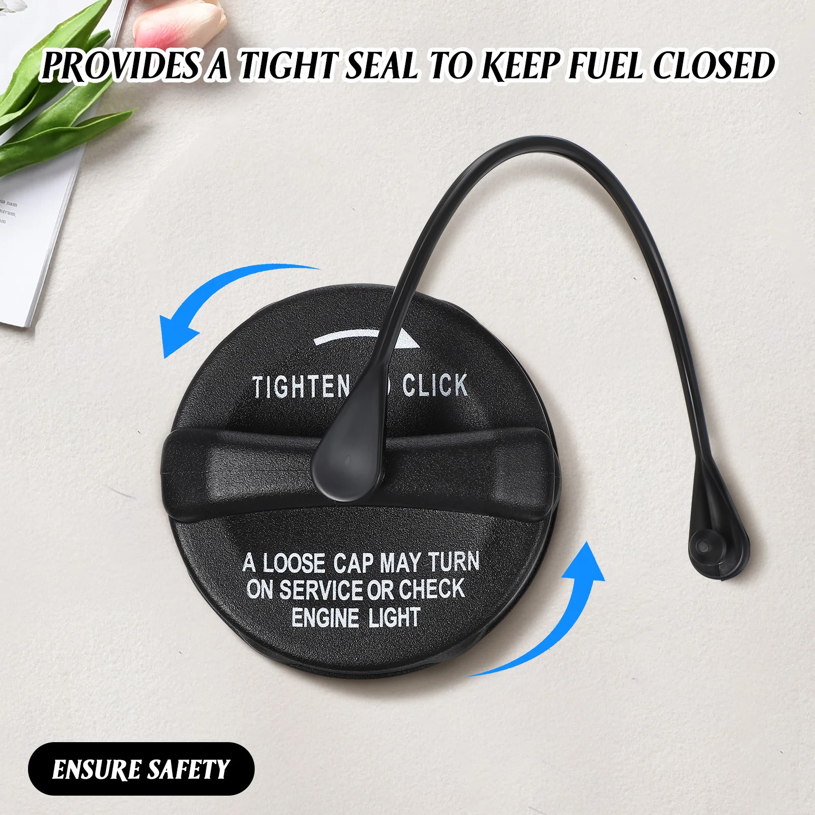 

Fuel Tank Cap Sturdy Plastic Easy Installation Replacement Gas Tank Cover Automotive Fuel Cap Filler Leak Proof