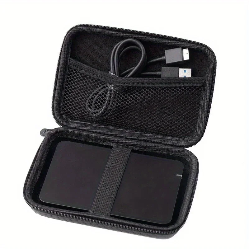 U Disk Data Cable Zipper Bag Mobile Phone Charger Protection Mobile Hard Disk Bag Storage Folding Storage Pocket
