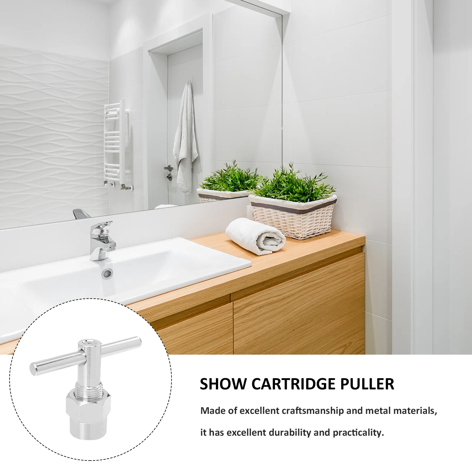 

Faucet Puller Cartridge Removal Tool Premium Alloy Faucet Nut Wrench Shower Replacement Practical Durable Puller Tool