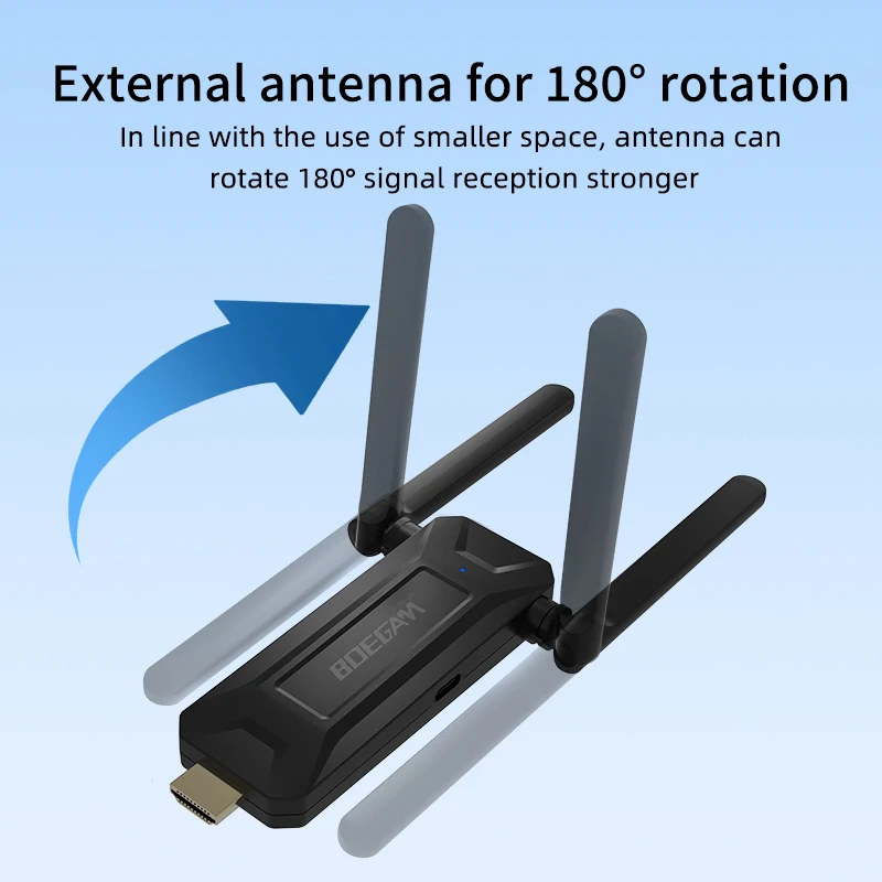 4k @ 60 Wireless HDMI Sender und Empfänger Extender Sender 50m für Video und Audio von Telefon/Pad/PC zu TV/Monitor/Projektor