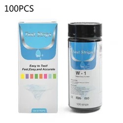 100PCS Water Total Hardness Test Strips Quick Easy Testing Kit 0-425 PPM New Water Quality Test Strip For Testing Hardness PH