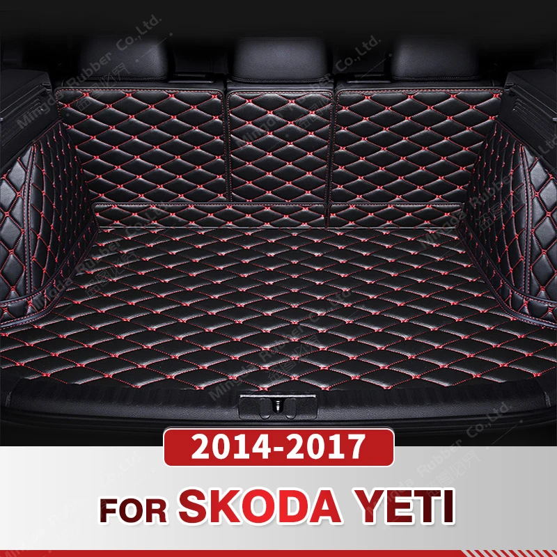 

Auto Full Coverage Trunk Mat For SKODA Yeti 2014-2017 16 15 Car Boot Cover Pad Cargo Liner Interior Protector Accessories