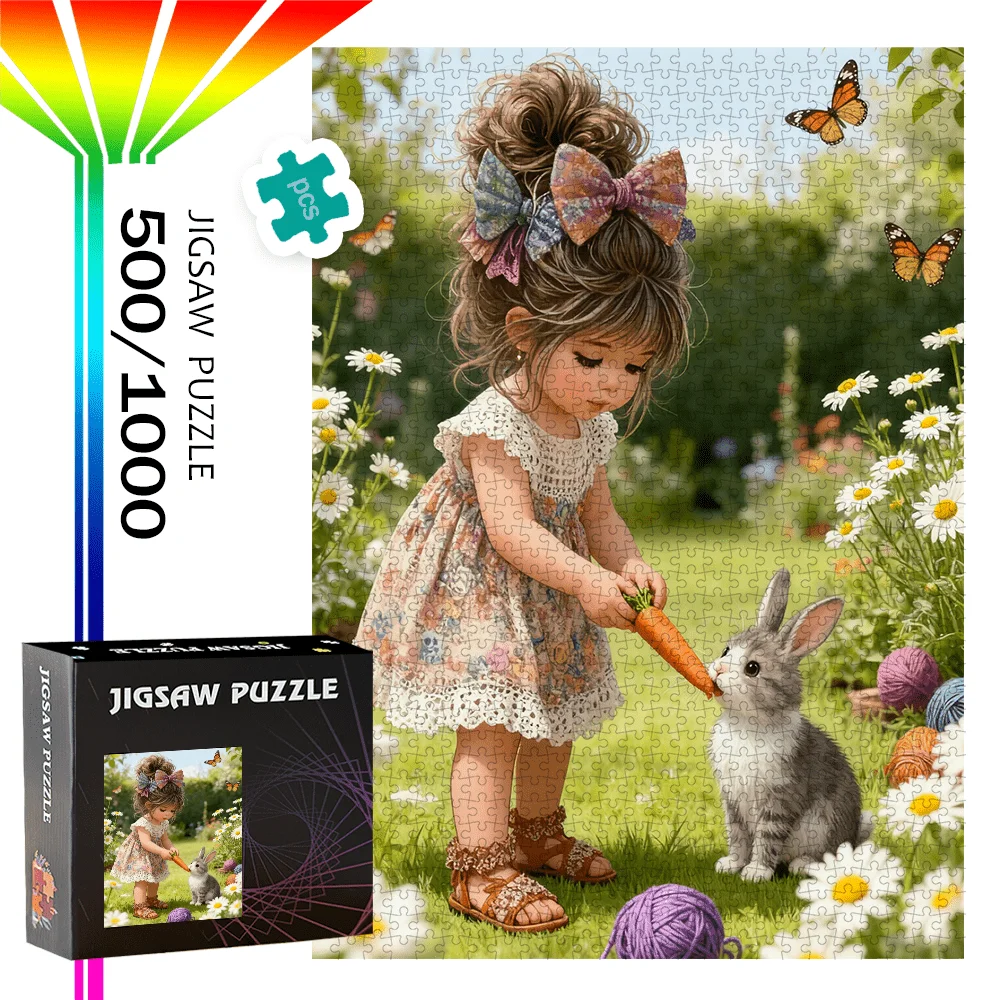 

500 шт. или 1000 шт. головоломки, совместимые с коробкой пазлов «сделай сам», с средним вызовом,/Рождество/подарок активности