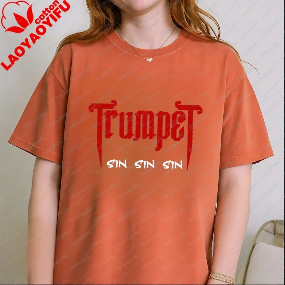 New Timmy Trumpe Printed Cotton Long-sleeved T-shirt for Trendy Urbane Style, Suitable for Both Men and Women.