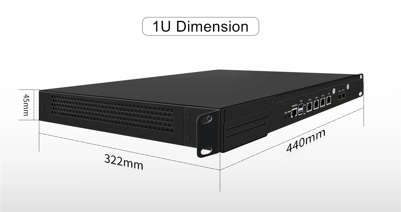 Новый 2,5GbE NAS Rackmount 1U High Performance для Firewall Pfsense с i3-N305 N100 DDR5 Четырехъядерный процессор Компактный сервер Rackmount