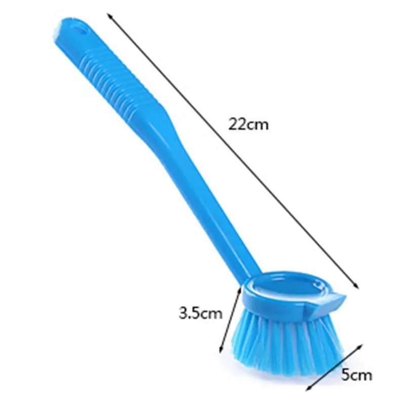 1 Pcs Hangable Long Handle Soft Hair Brush Multifunctional Cleaning Strong Decontamination Dishwashing Pot Kitchen Cleaner Tools