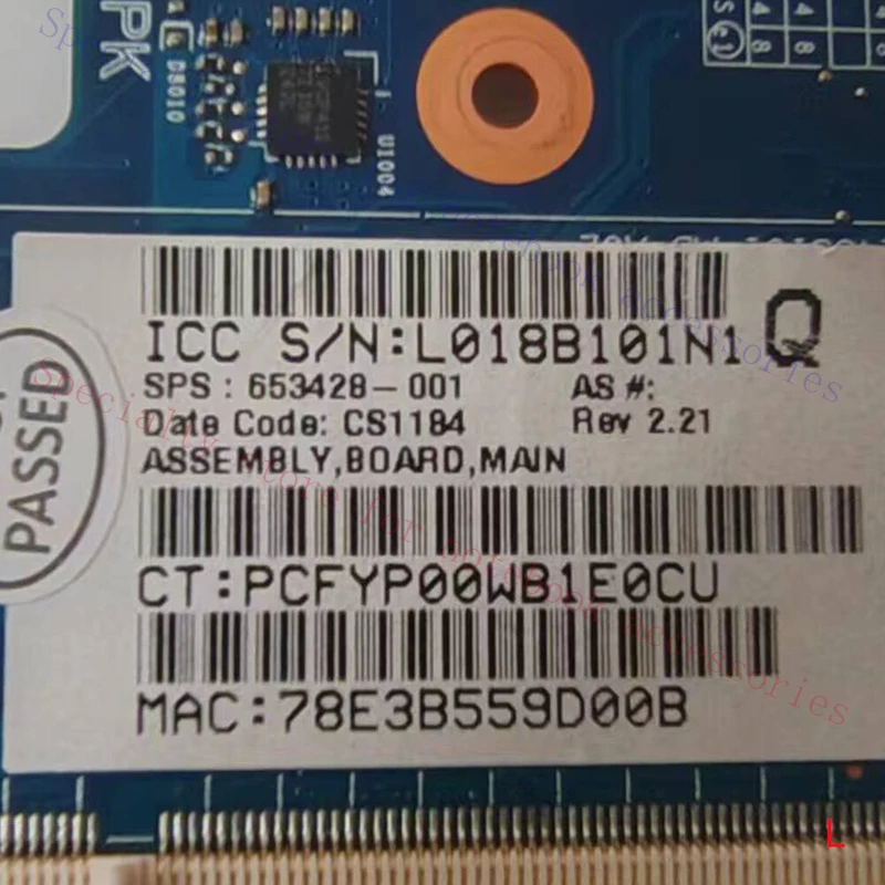 AAA+  for Hp Pavilion DV4-4000 DM4-4000 Portable computer motherboard Mainboard 653428-001