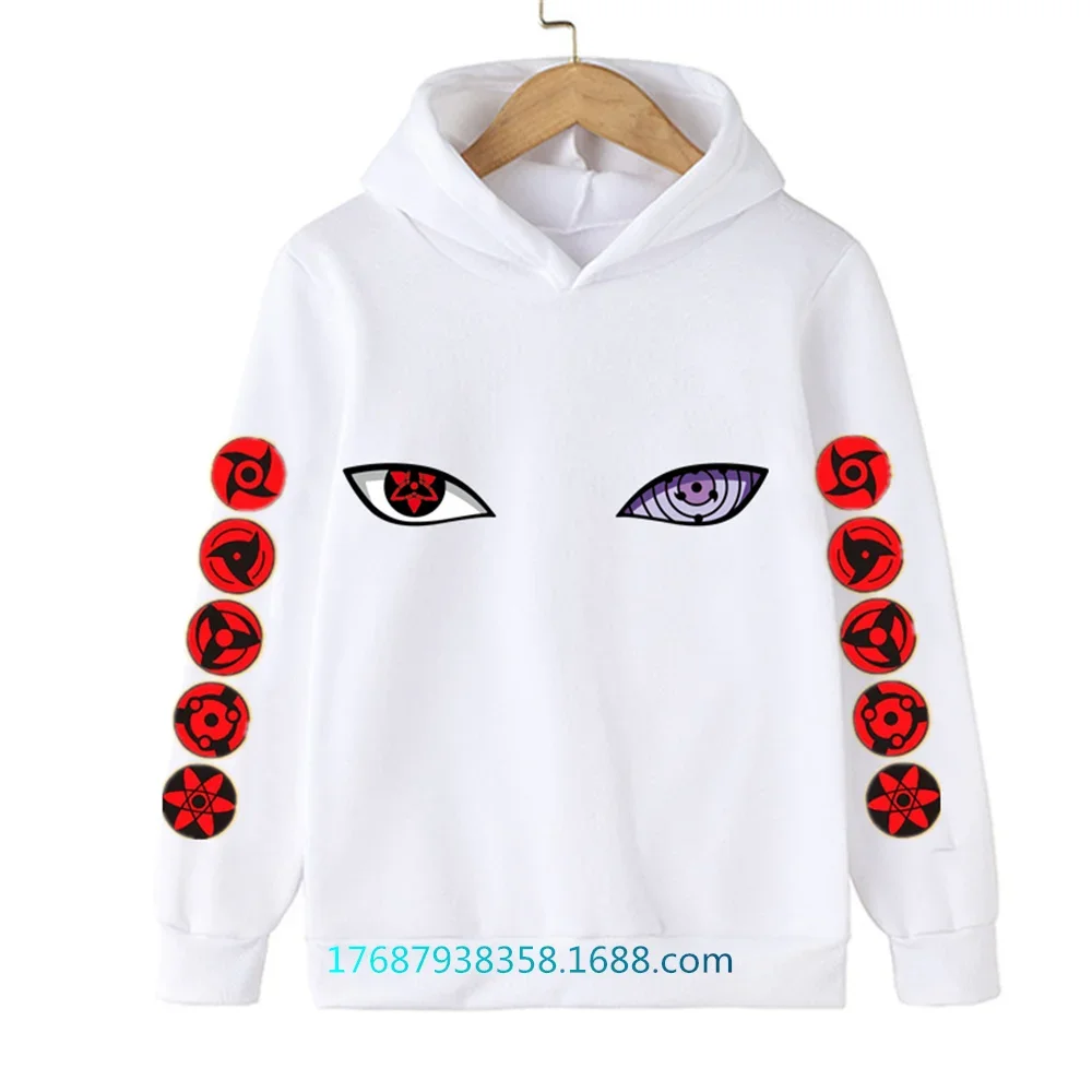 Anime Naruto Sharingan Hoodie Kinder Kakashi Kleidung Jungen Baby Mädchen Kleidung Auge Mit Kapuze Lässige Pullover Frühling Herbst Mit Kapuze