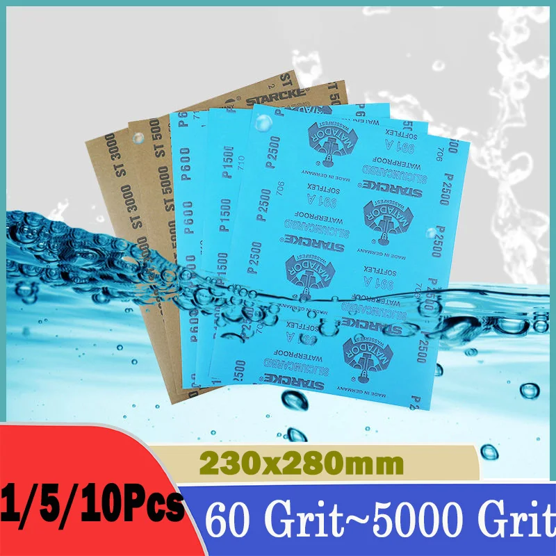 MATADOR Wet Dry Grinding Sandpaper 60~5000 Grit for Surface Polish Abrasive Finishing Jade Polishing Woodworking Furniture