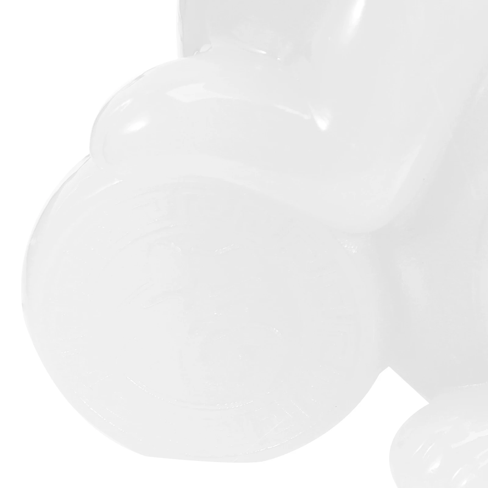 

Cute Bunny Rabbit Statue White Jade Ornaments Home Decor Desktop Figurines for Office Bar Shop Window Lightweight Resin Rabbit
